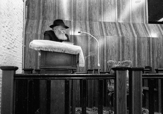 Ребе наблюдает, как произносит речь представитель от каждого лагеря. Раввин лагеря «Эмуна» Альтер Мецгер говорил о самопожертвовании всех Ребе во имя Торы. Когда он упомянул о деятельности Ребе по всему миру и о том, сколько он вложил в распространение Торы, Ребе махнул рукой, по-видимому, отклоняя его слова.