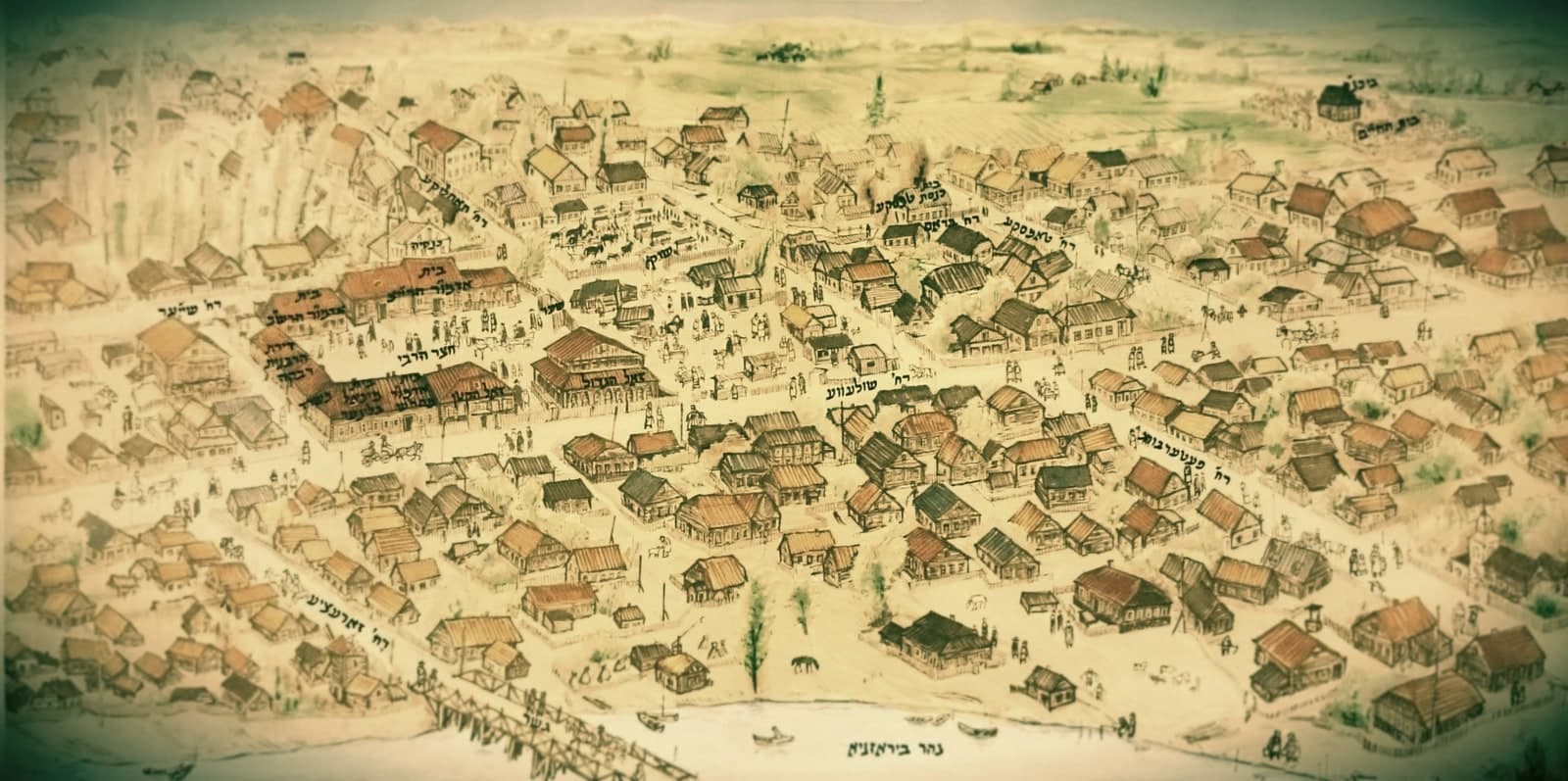 КАРТИНА Р. ЃЕНДЕЛЯ ЛИБЕРМАНА, ИЗОБРАЖАЮЩАЯ ЦЕНТРАЛЬНУЮ ЧАСТЬ ЛЮБАВИЧЕЙ С «ДВОРОМ».